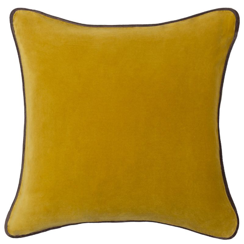 Beaufort Mustartd Velvet Cushion £95 